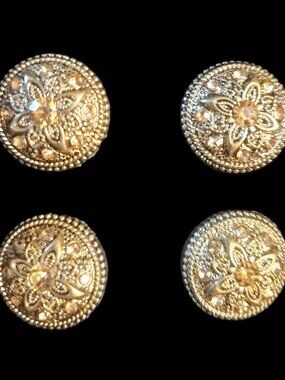 MAGNETIC NUMBER PINS "HARMONY" goldtone set of 4 NEW Ranch Dun Right in box